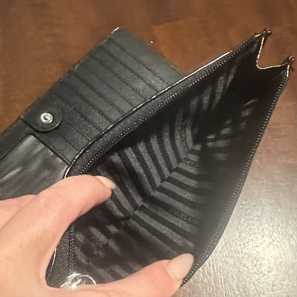 Victoria's Secret Black Wristlet with Silver Accents - Picture 4 of 4